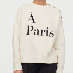 À Paris H&M Sweatshirt Sz XS